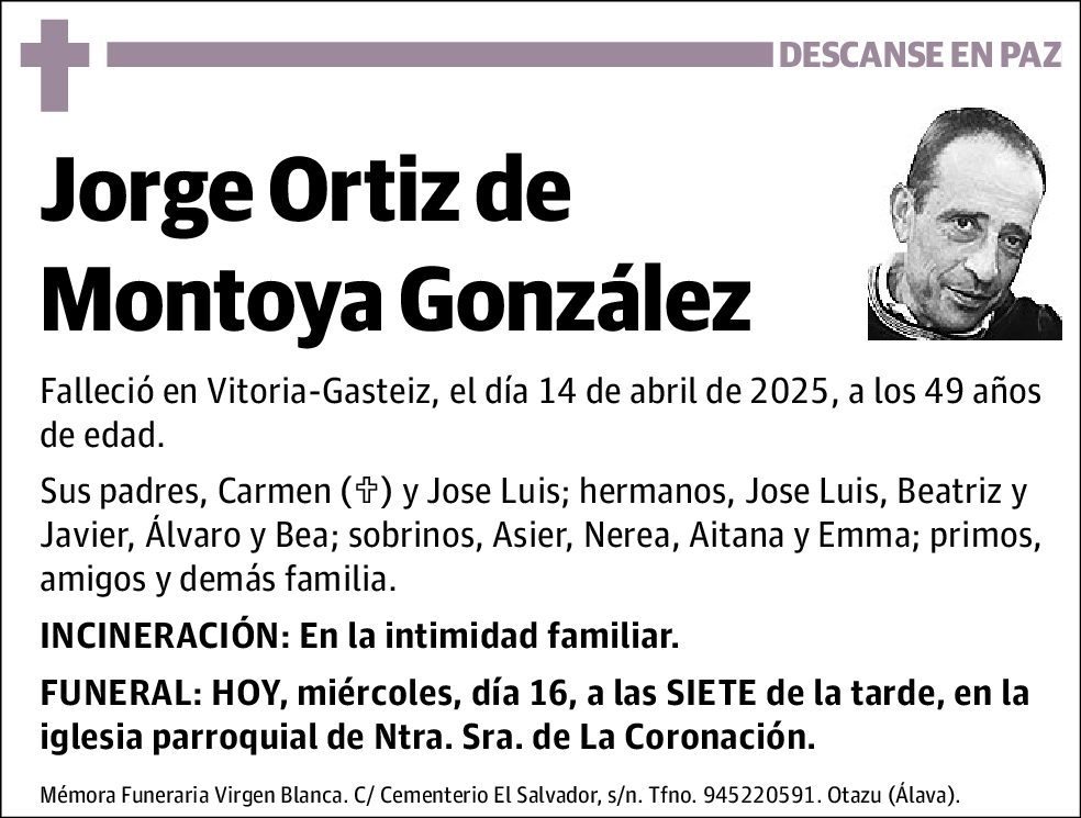 Jorge Ortiz de Montoya González