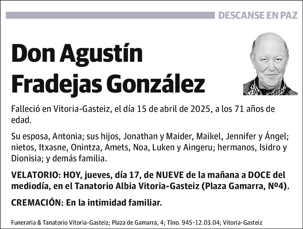 Agustín Fradejas González