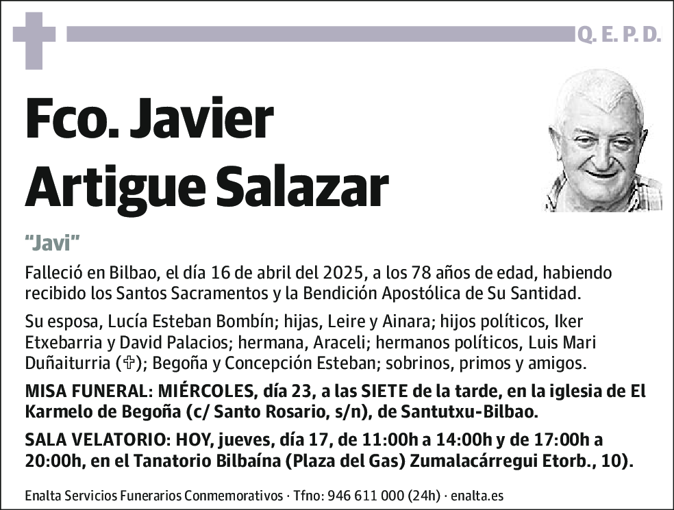 Javier Artigyue Salazar
