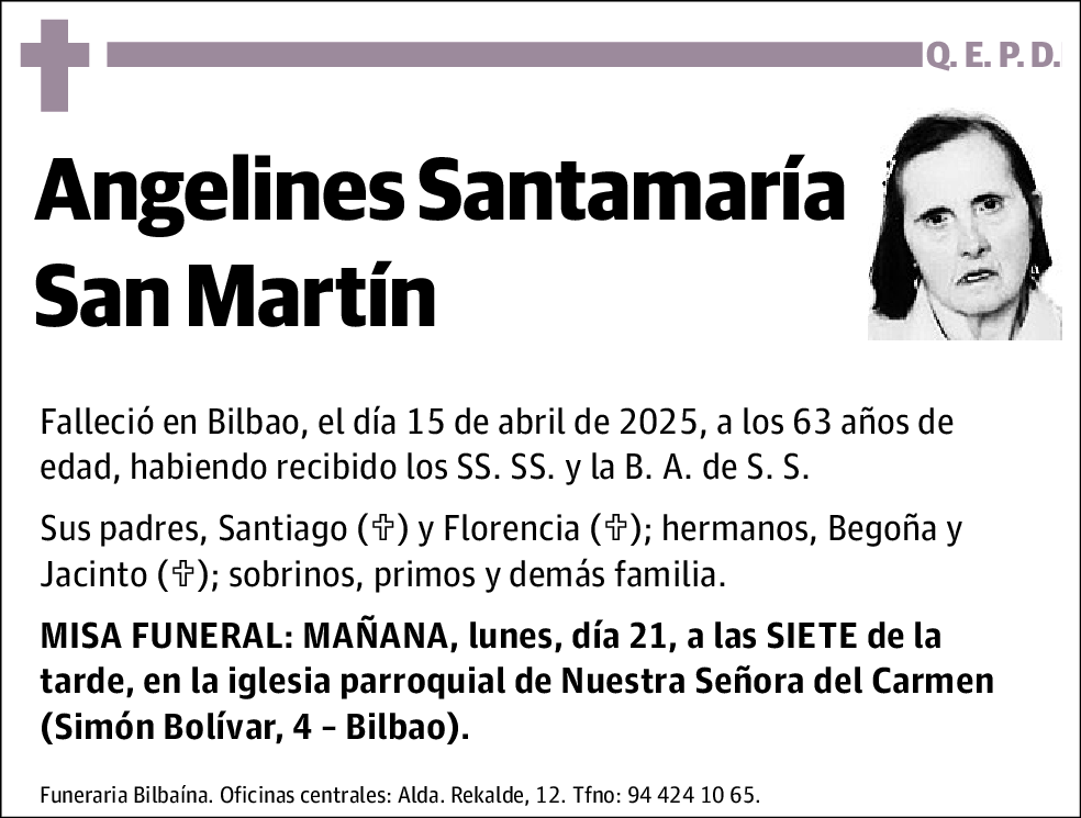 Angelines Santamaría San Martín