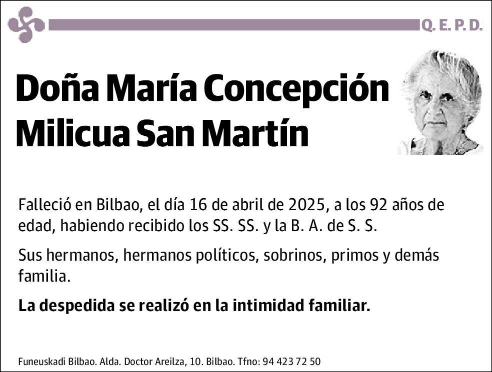María Concepción Milicua San Martín
