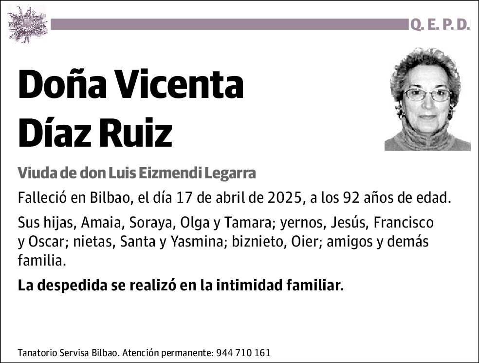 Vicenta Díaz Ruiz
