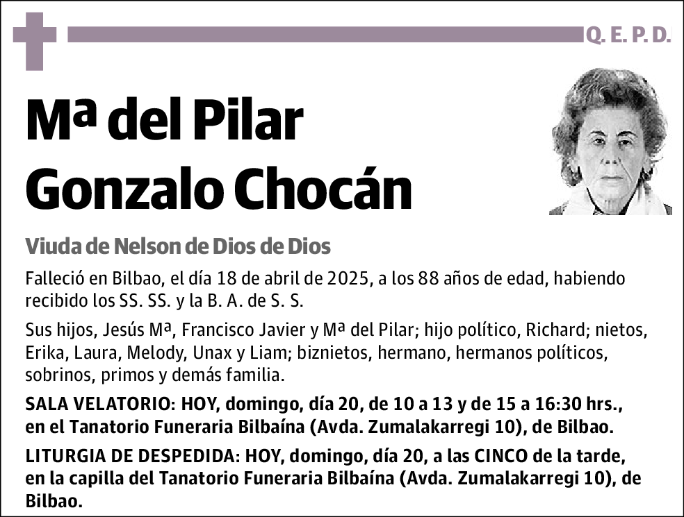 Mª del Pilar Gonzalo Chocán