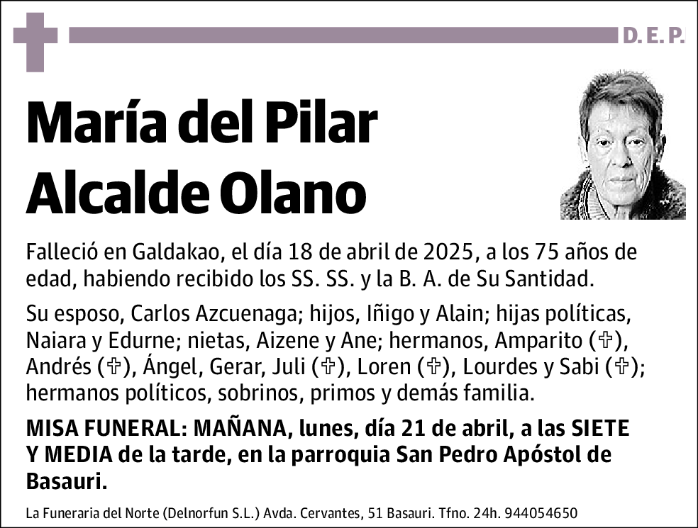 María del Pilar Alcalde Olano