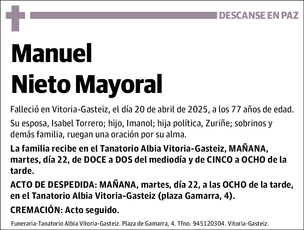 Manuel Nieto Mayoral