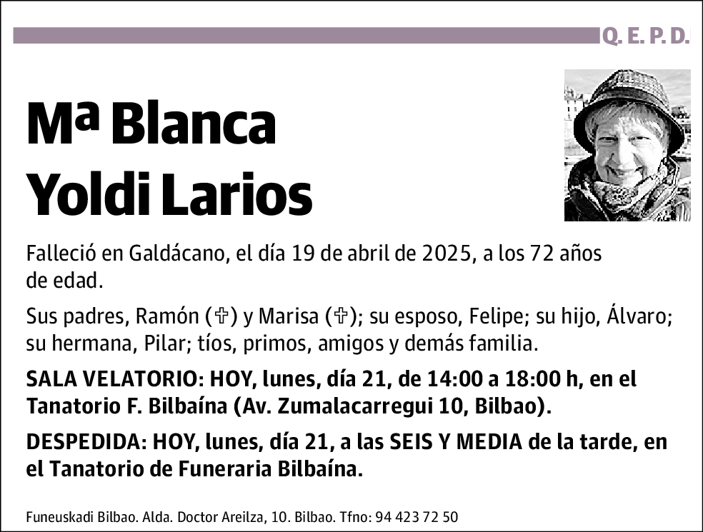 Mª Blanca Yoldi Larios