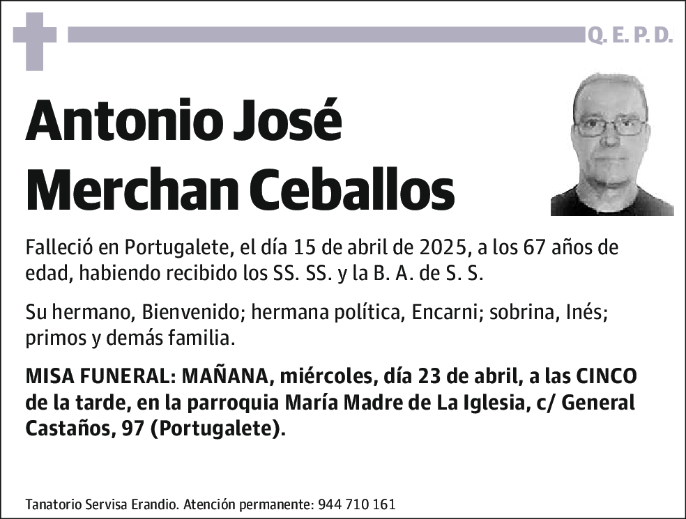 Antonio José Merchan Ceballos