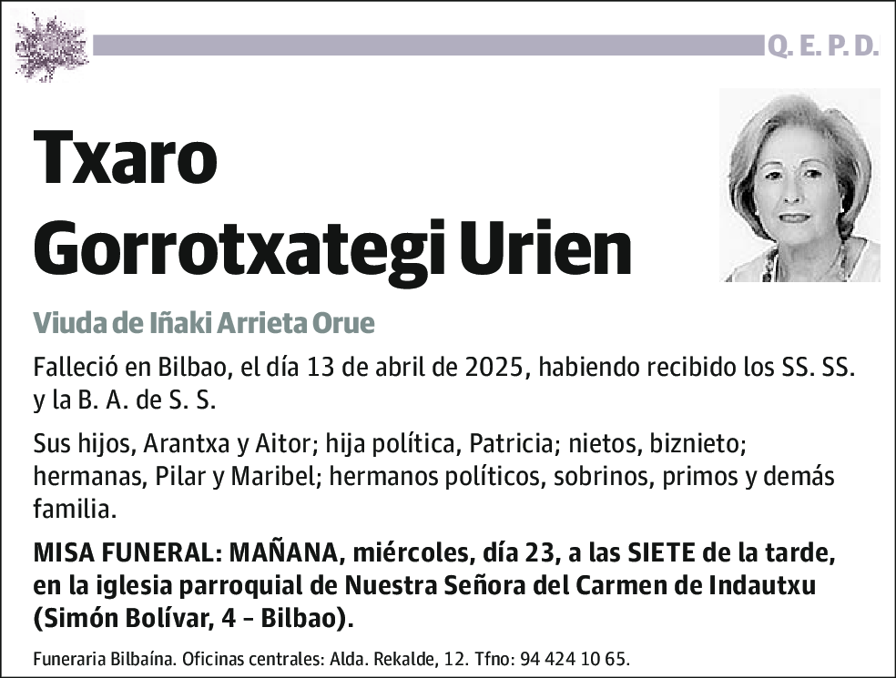 Rosario Gorrochategui Urien