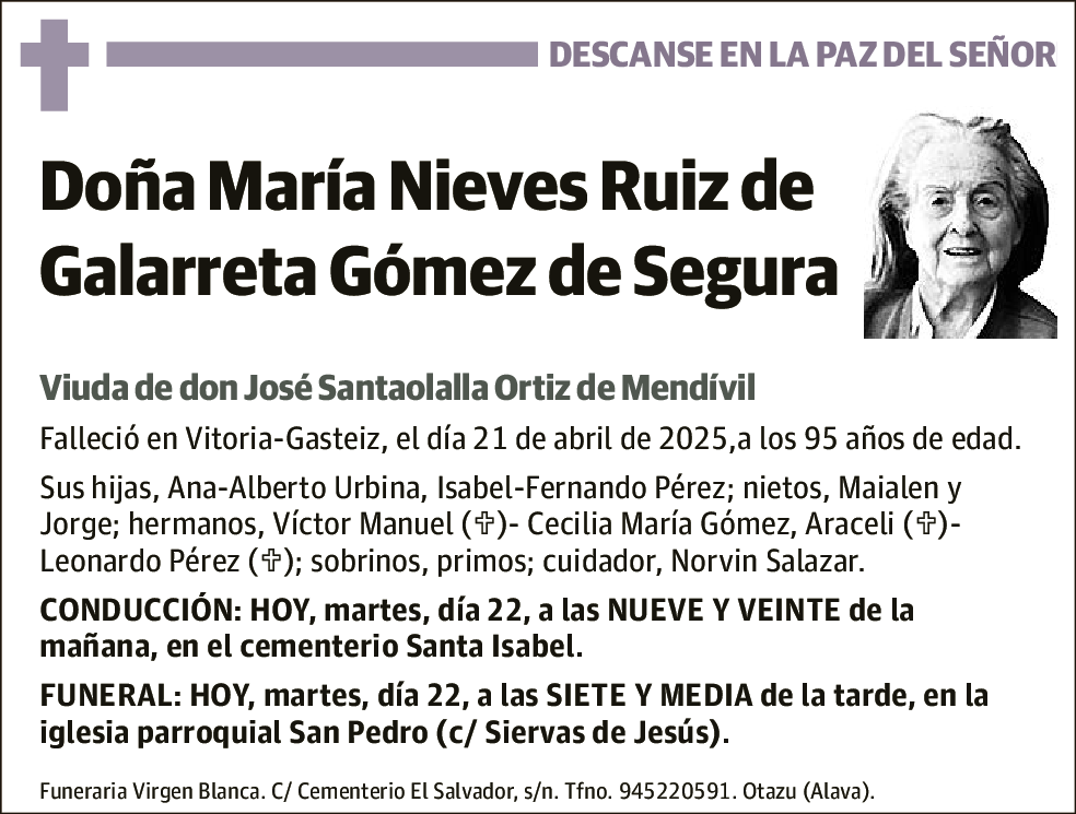 María Nieves Ruiz de Galarreta Gómez de Segura
