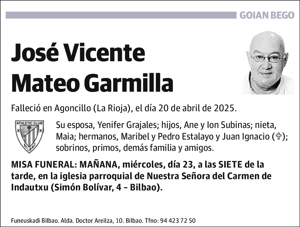 José Vicente Mateo Garmilla