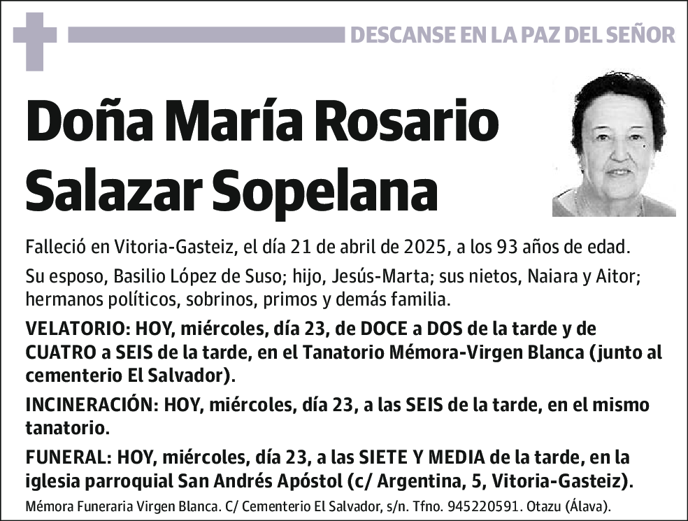 María Rosario Salazar Sopelana