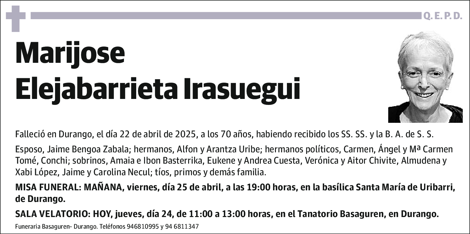 Marijose Elejabarrieta Irasuegui
