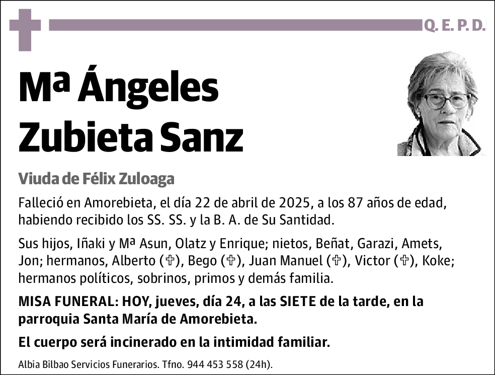 María Ángeles Zubieta Sanz
