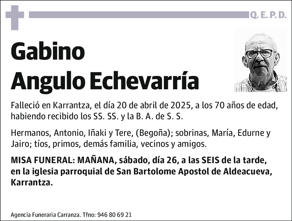 Gabino Angulo Echevarria