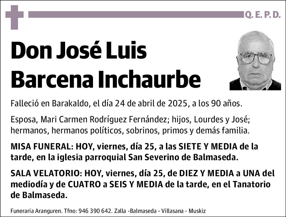 José Luis Barcena Inchurbe