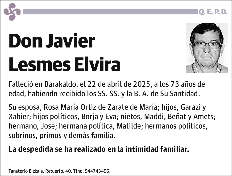 Javier Lesmes Elvira