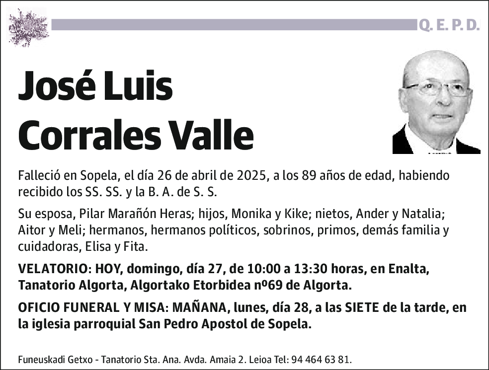 Jose Luis Corrales Valle