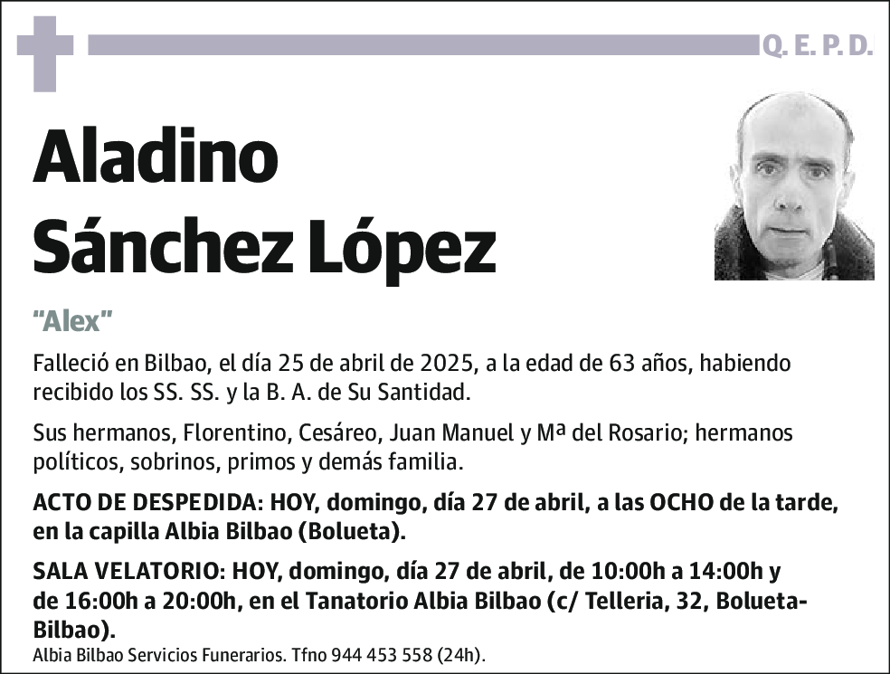 Aladino Sánchez López