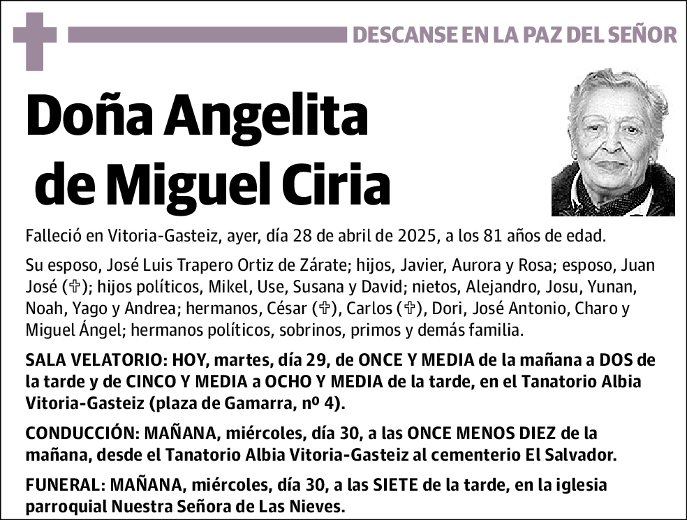 Angelita De Miguel Ciria