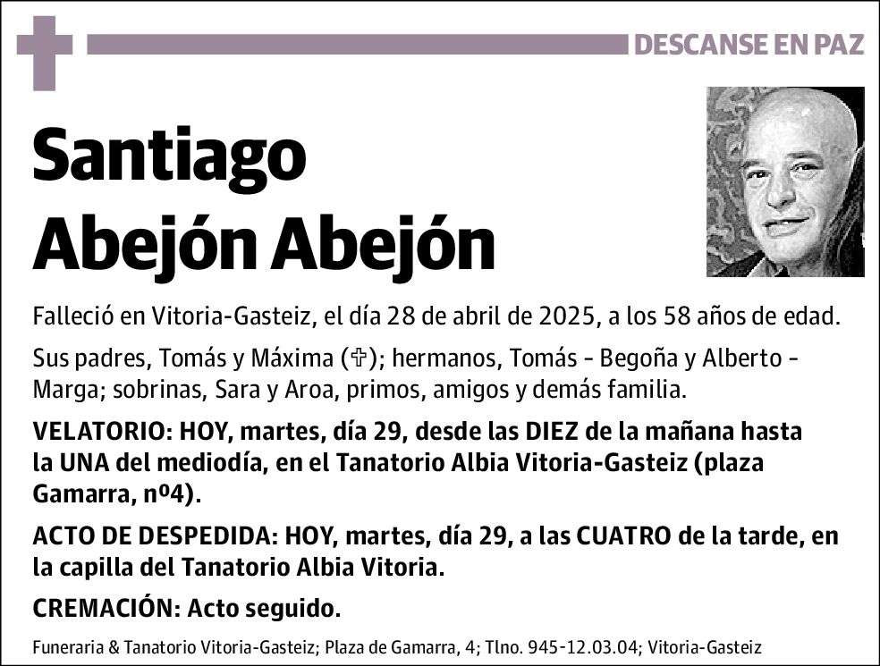 Santiago Abejón Abejón