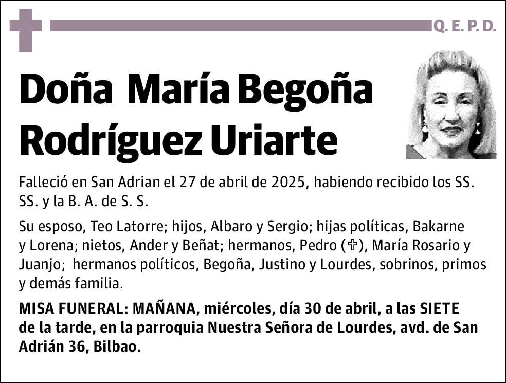 María Begoña Rodríguez Uriarte