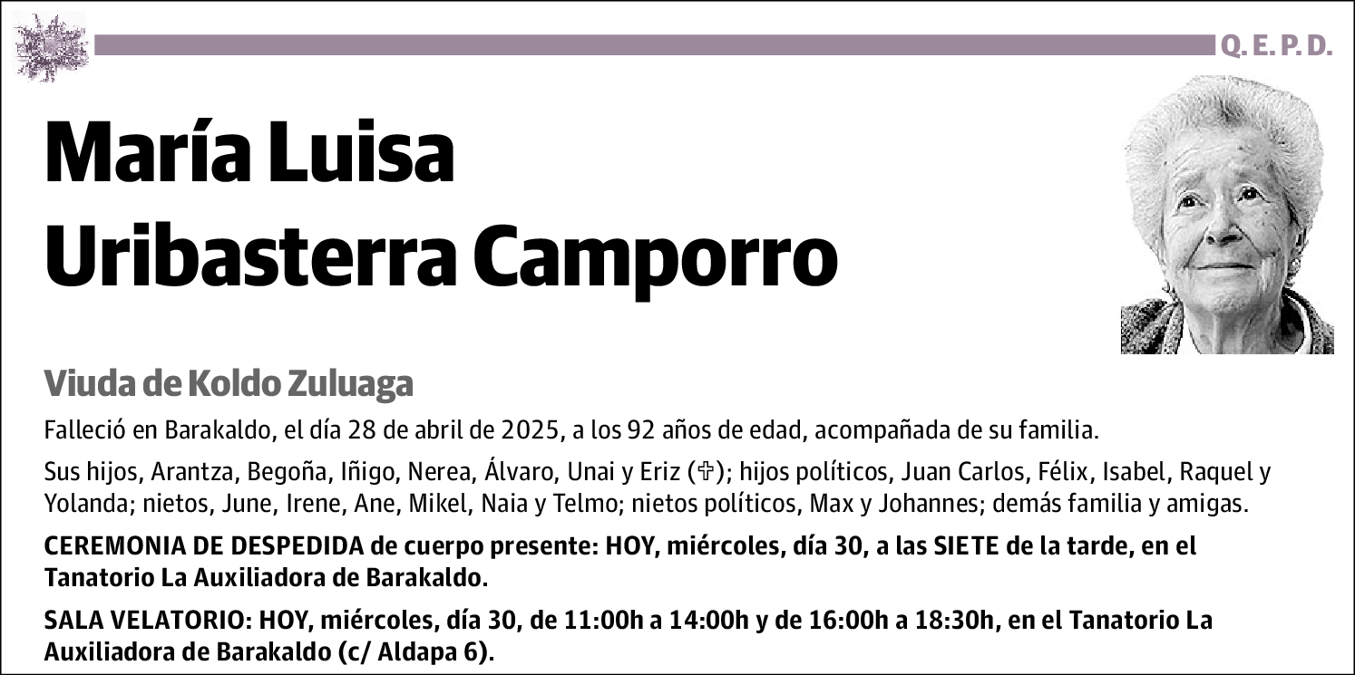 María Luisa Uribasterra Camporro
