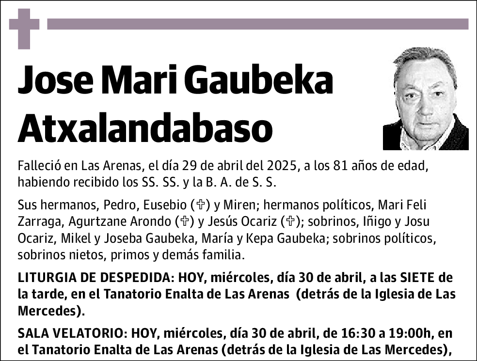 Jose Mari Gaubeka Atxalandabaso