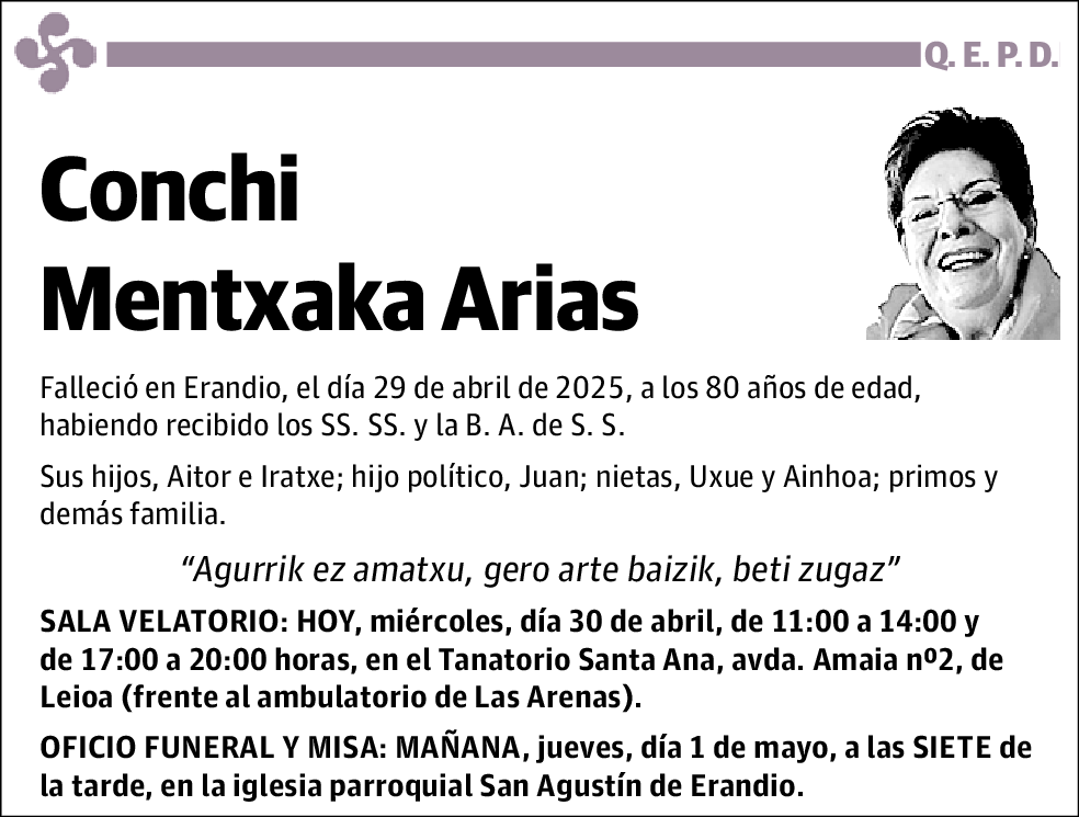 Conchi Mentxaka Arias
