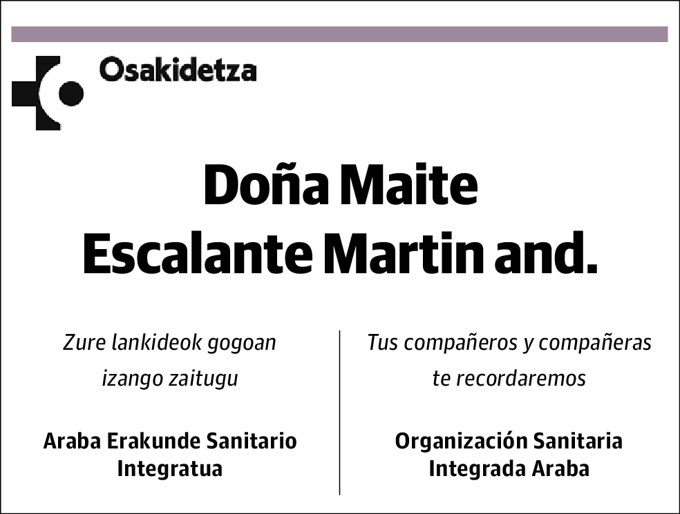 Maite Escalante Martín