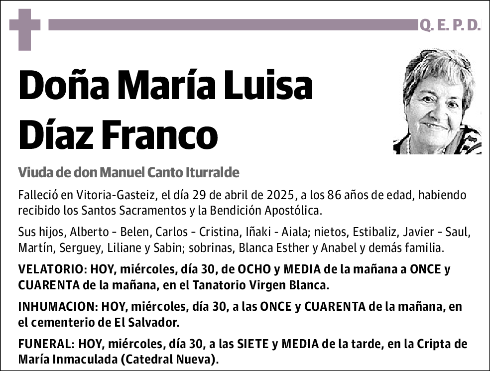 María Luisa Díaz Franco