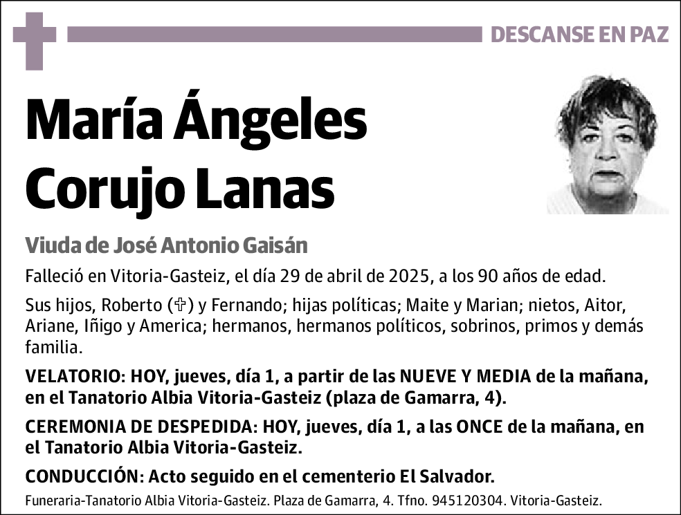 María Ángeles Corujo Lanas