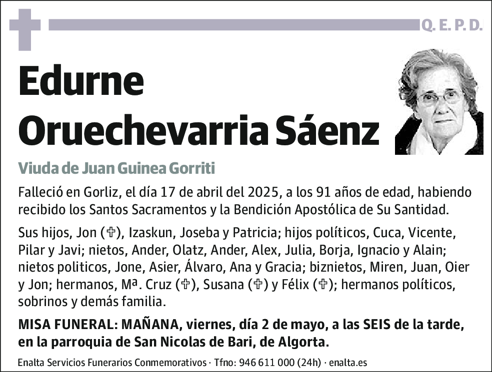Edurne Oruechevarria Sáenz