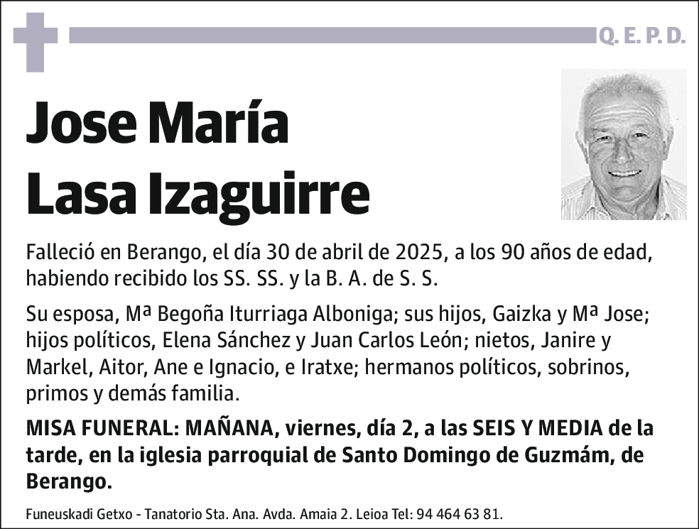 Jose María Lasa Izaguirre