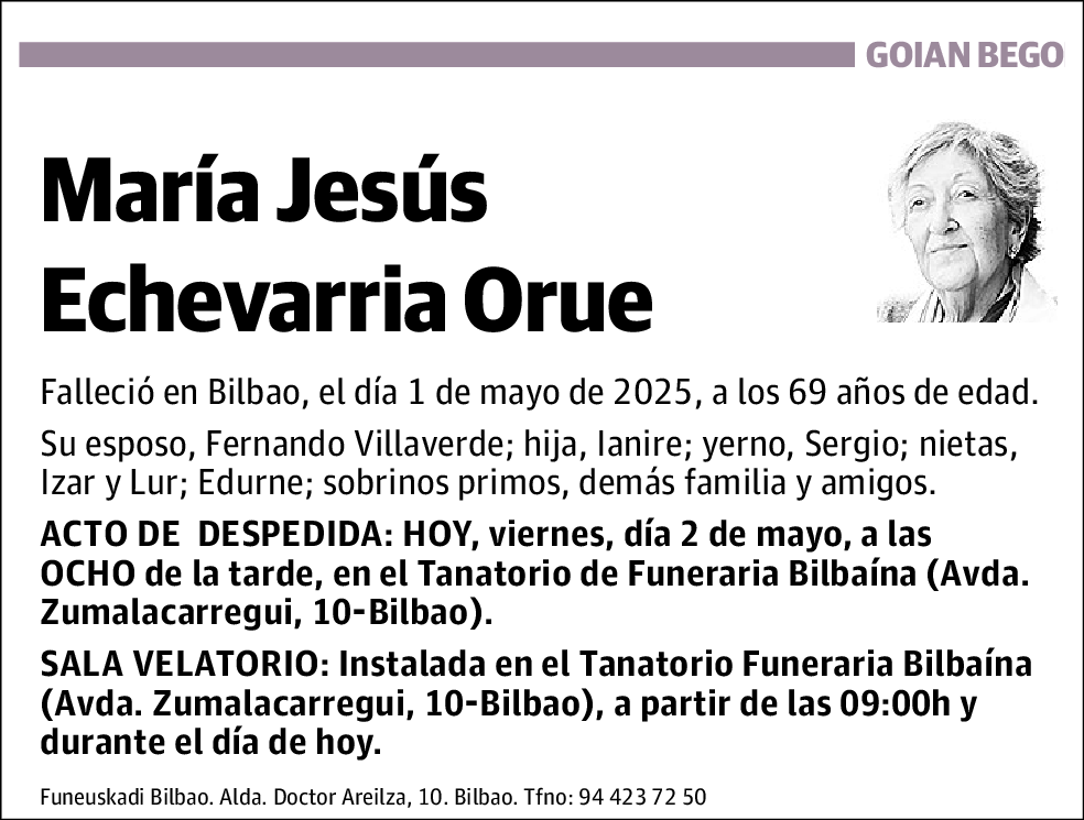 María Jesús Echevarria Orue