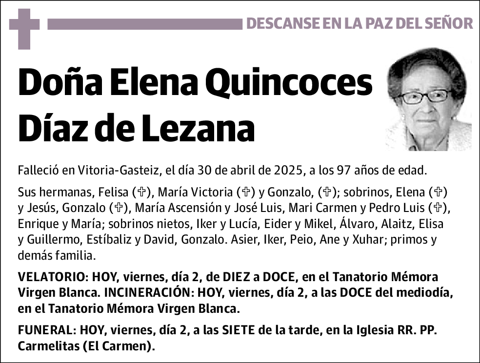 Elena Quincoces Diaz de Lezana
