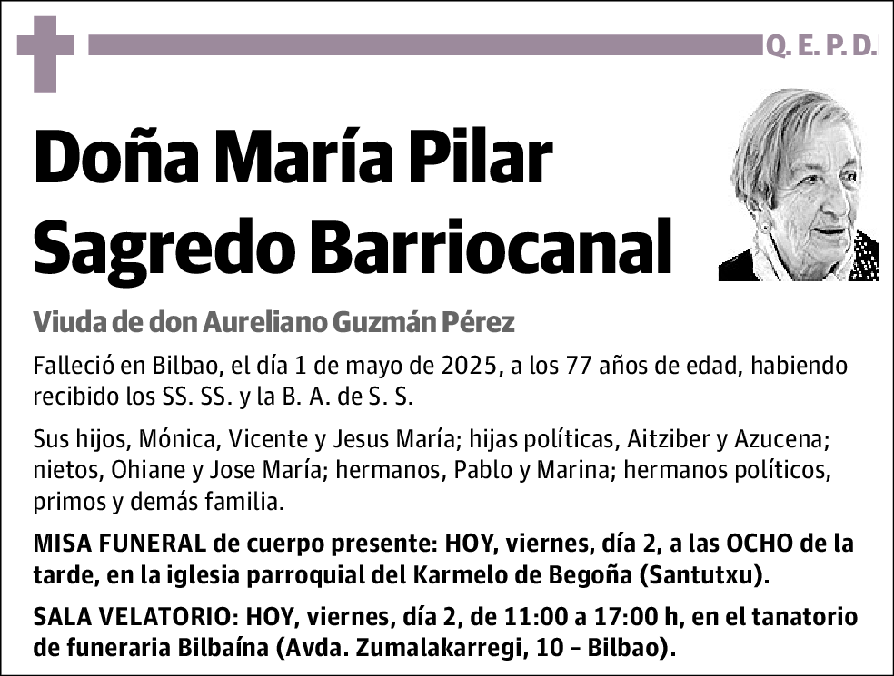 Maria Pilar Sagredo Barriocanal
