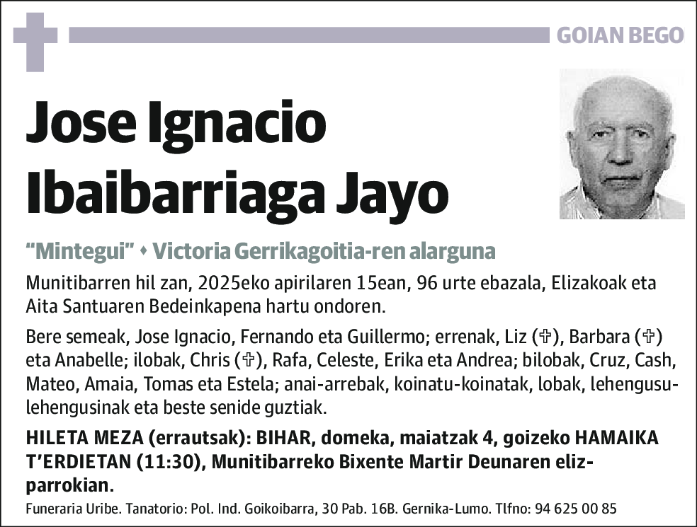 Jose Ignacio Ibaibarriaga Jayo
