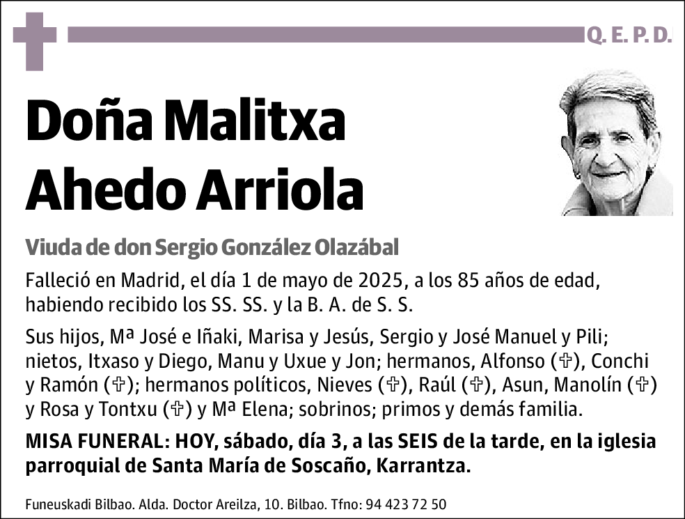 Malitxa Ahedo Arriola