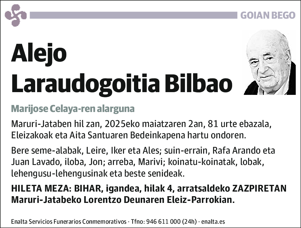 Alejo Laraudogoitia Bilbao