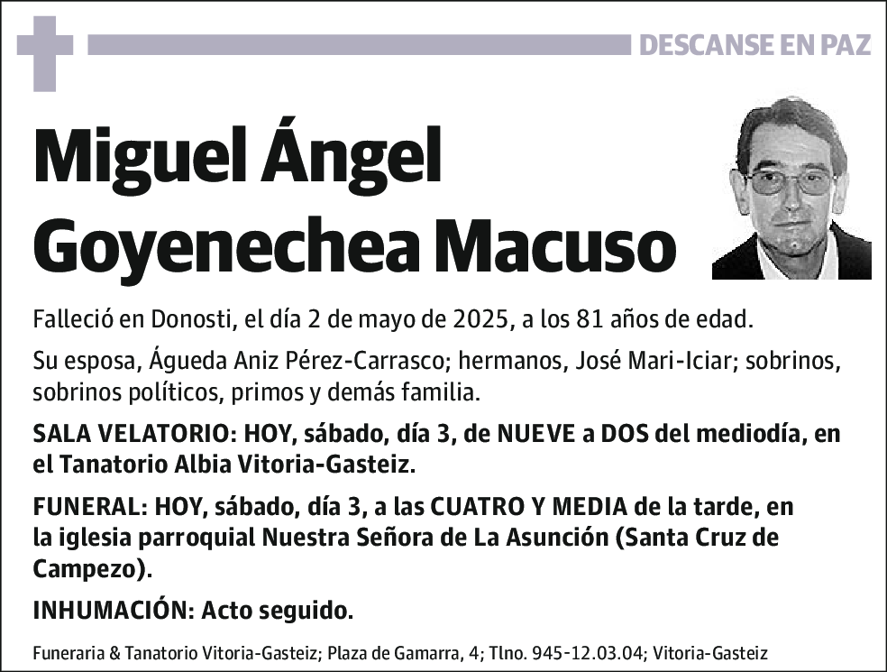 Miguel Ángel Goyenechea Macuso
