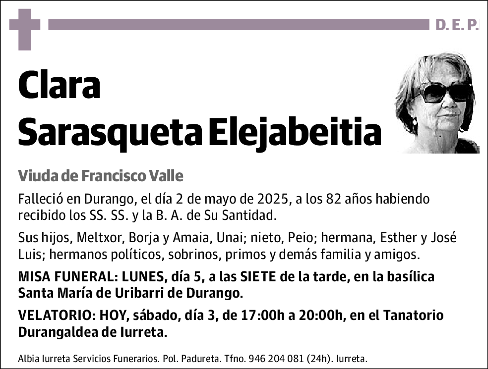 Clara Sarasqueta Elejabeitia