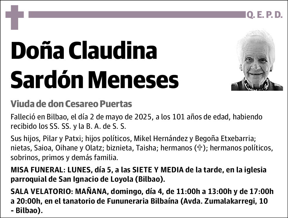 Claudina Sardón Meneses
