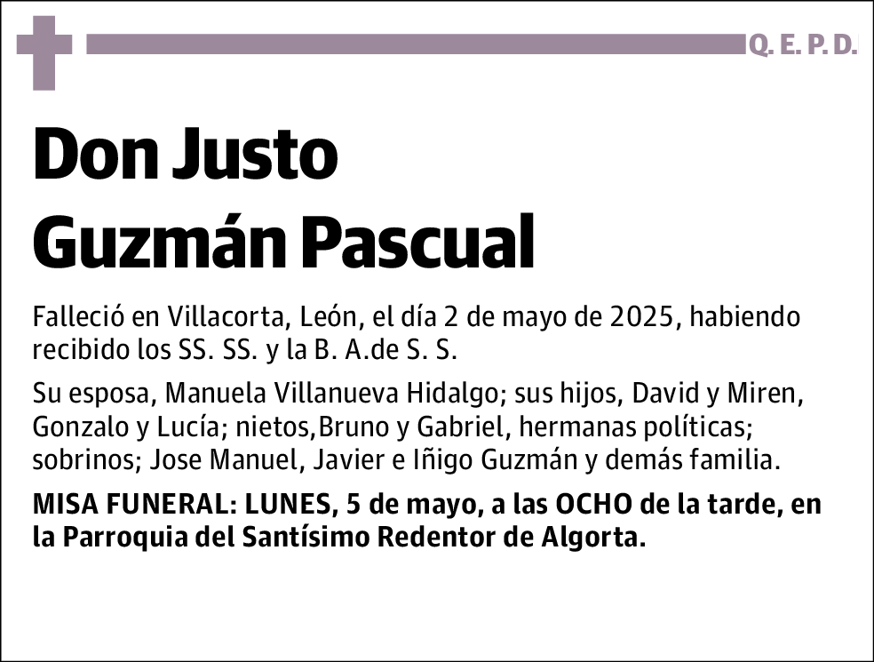 Justo Guzman Pascual