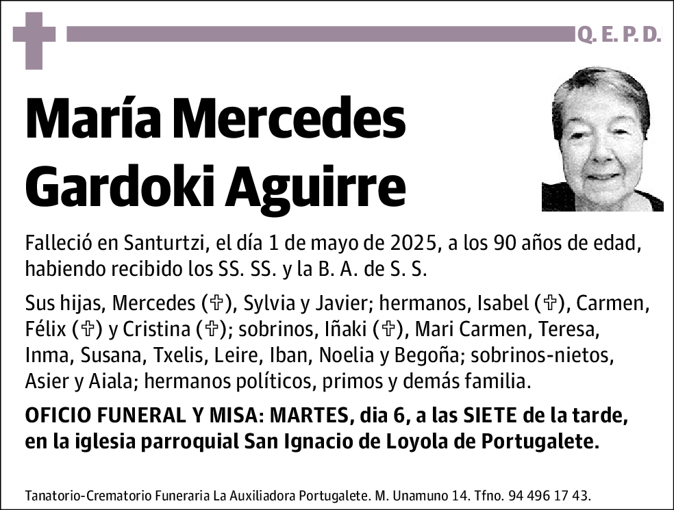 María Mercedes Gardoki Aguirre