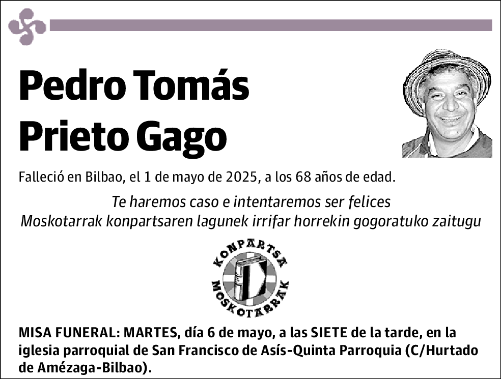 Pedro Tomás Prieto Gago