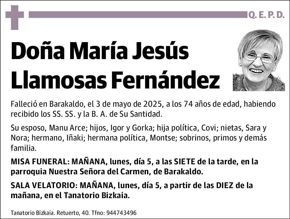 María Jesús Llamosas Fernández
