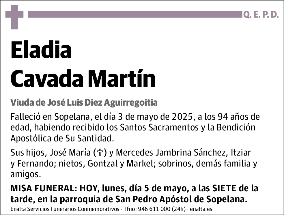 Eladia Cavada Martín