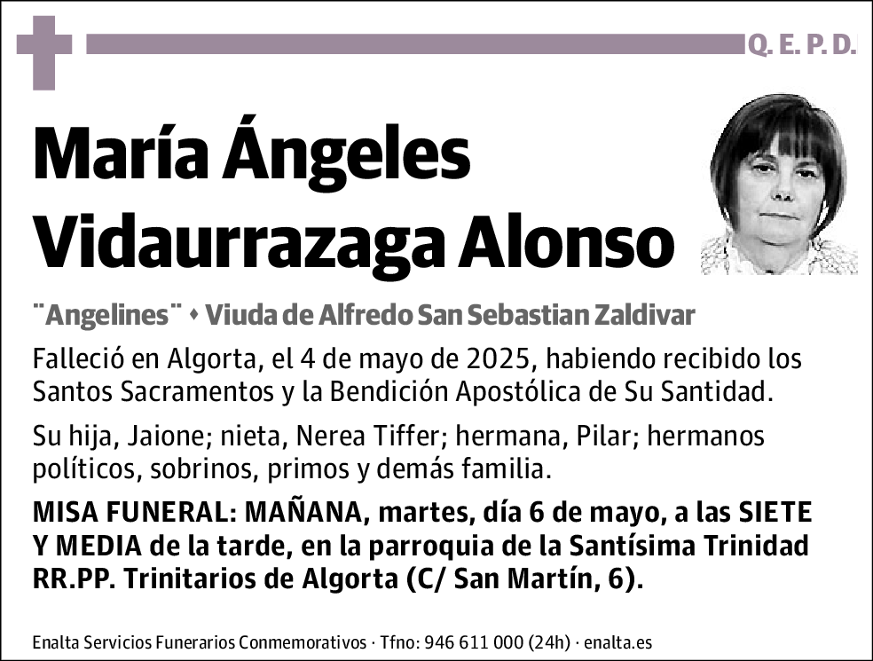 María Ángeles Vidaurrazaga Alonso
