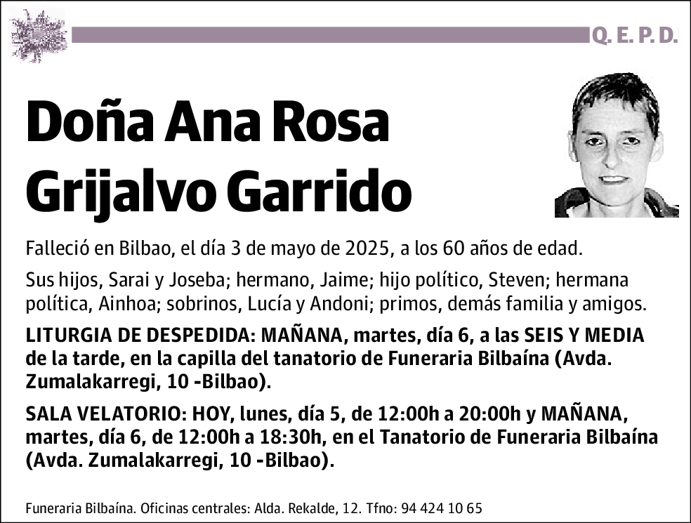Ana Rosa Grijalvo Garrido