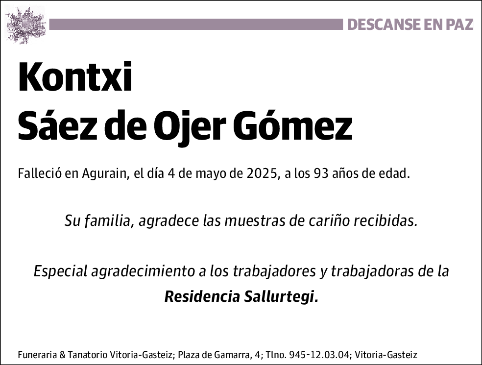 Kontxi Sáez de Ojer Gómez